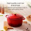 Multipurpose Enamel Dutch Oven Cast Irons Cooking Pot Even-28cm 6