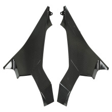 Seitliche Tankabdeckung für Motorräder, Upgrade, Motorradverkleidung mit Carbonfaser-Zubehör, stromlinienförmiges Design aus ABS-Kunststoff,
