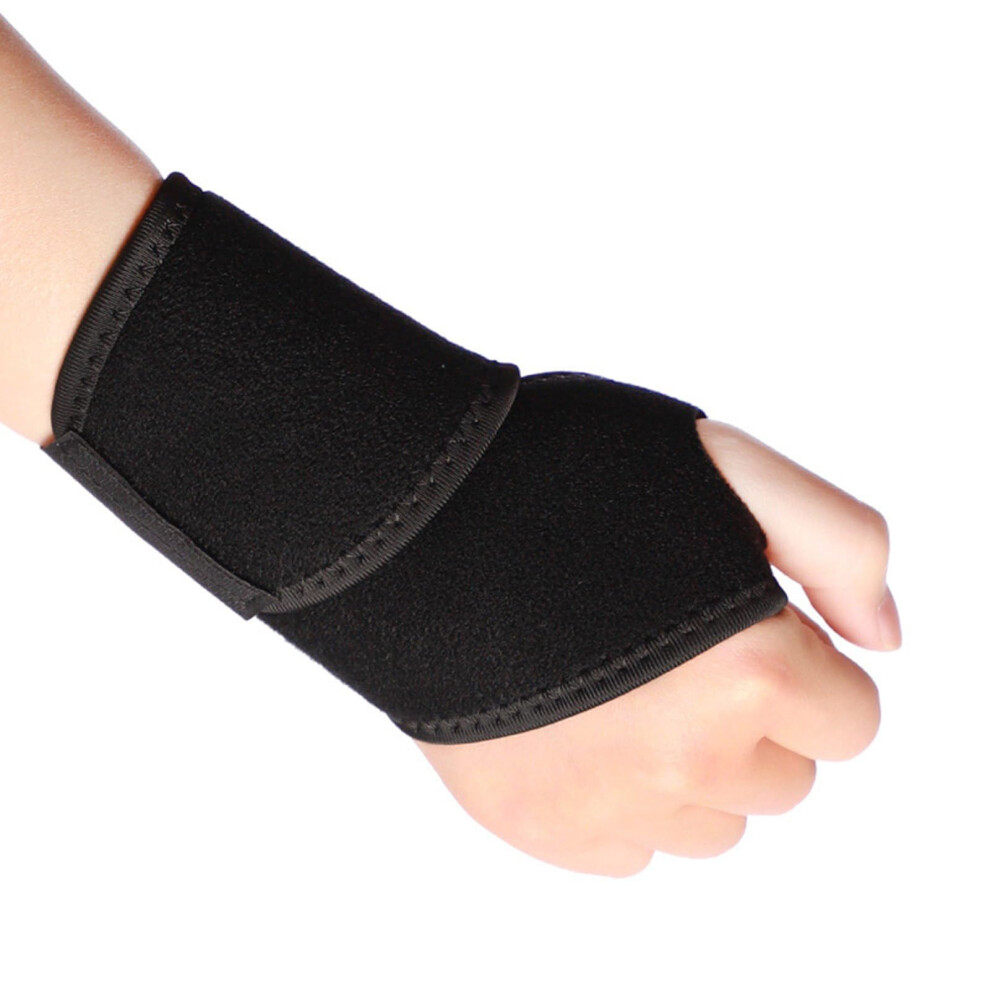 Black 2Pcs Wrist Support Brace Thumb Support Wrist Brace