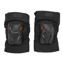 Joelheiras para motociclismo, equipamento de proteção com revestimento espesso em PP e borracha respirável, design flexível e dobrável para