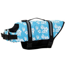 Dog Life Jacket Swimwear Print Fast Drying Swimming Training Swimming Aid with Handle, m