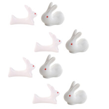 2 Sets Rabbit Chopsticks Cage Chopsticks Reusable Chopsticks Chopstick Rest Lightsaber Chopsticks Spoon Holder Bowl Panda Inflatable 8 Pieces x 2