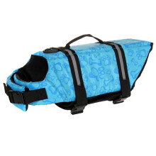 Dog Life Jacket Swimwear Print Fast Drying Swimming Training Swimming Aid with Handle, xxl