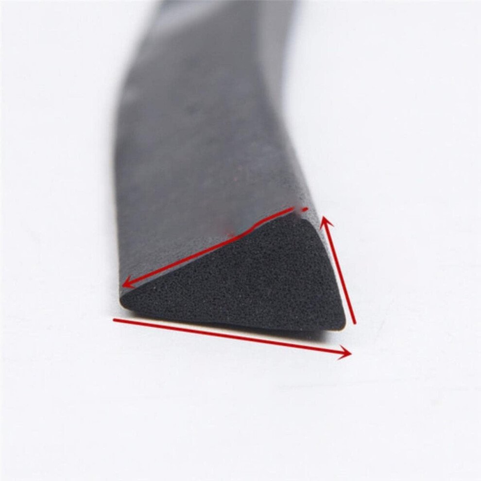 Door Sealing Strip, 5M Triangular,, Dustproof, Rubber, Anticollision, 12X14mm 9412369595799