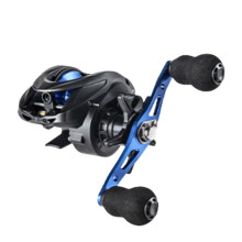 Metal Spool, Max Drag 8kg, Baitcast Reel, Saltwater/Freshwater, 7.2:1/6.3:1 (AC Blue, Right)
