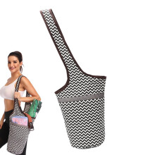 Yoga Mat Bag, Yoga Bag Large Yoga Mat Carry Bag Elastic Wide Shoulder Strap, Multiple Pockets Fitness Accessory Holder, Fits Most Mats.