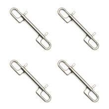 4 x Double Ended Stainless Steel Diving Hook Pet Leash