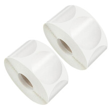 Strong Adhesive Envelope Sealing Stickers Labels for Packaging 2 Rolls PET Material 500 Labels/Roll for Attachment