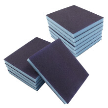 180 grit sanding sponge blocks, wet and dry, dualuse, washable and reusable, sanding sponge set for wood, metal, polishing, 12 pieces 180 grit.