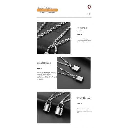 Ashes Holders Cremation Necklace Stainless steels Padlock 1