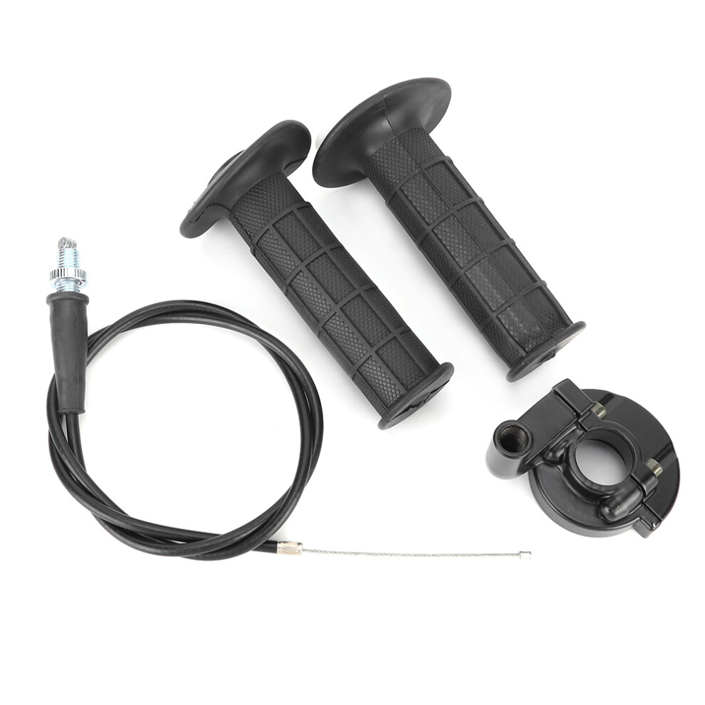 Twist Throttle Accelerator Handle Grips, Compatible Mini Bike Throttle Cable Assembly Ensures Seamless Integration, Materials Guarantee Long Service 9139052907867