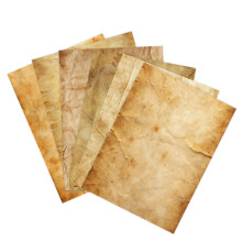 Vintage paper, parchment, A4 printer paper, antique, retro border, doublesided (Vintage 48)