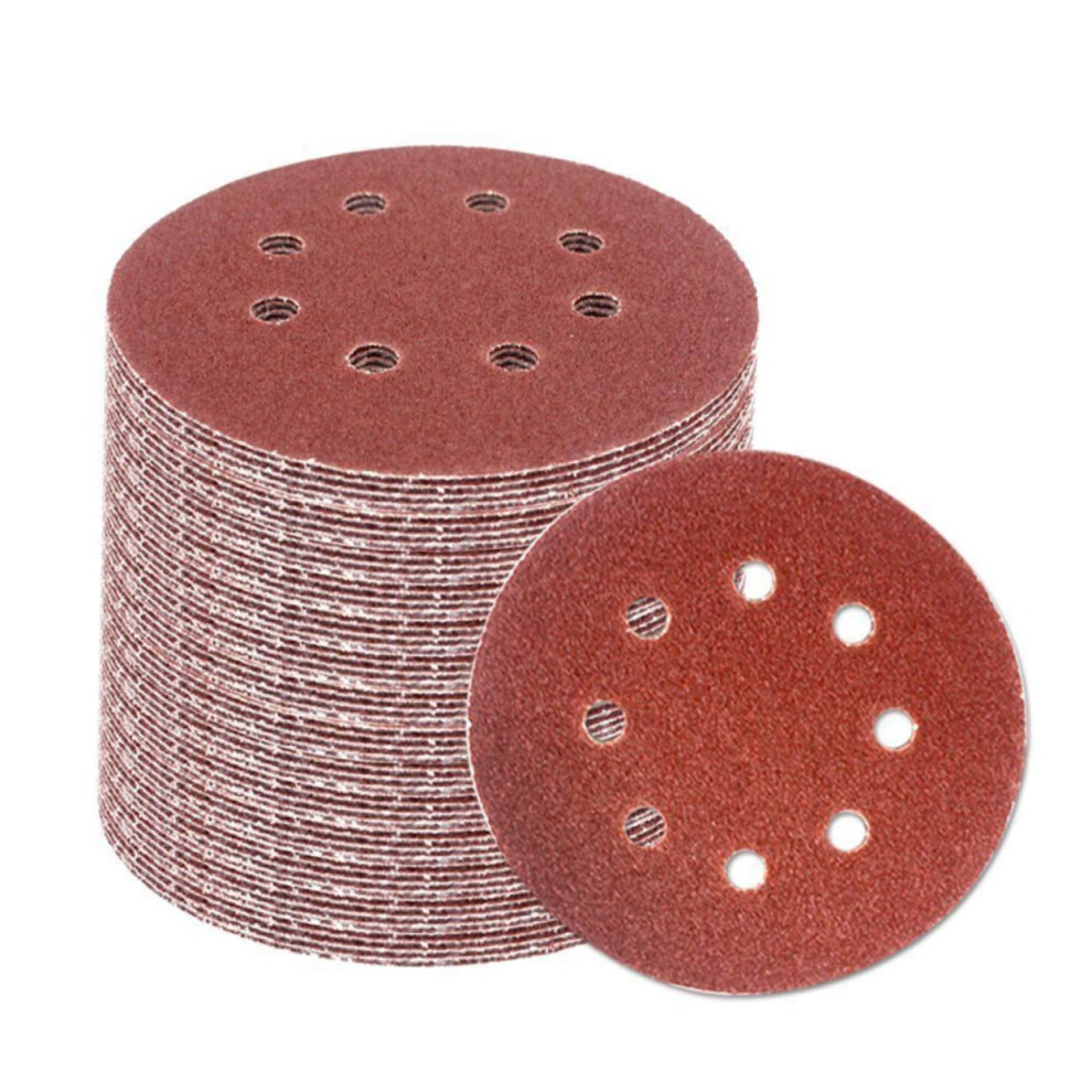 8Hole Sanding Disc Set 60Piece 5Inch Sandpaper Discs For Sanders For Polishing And Sanding Projects 9365049568319