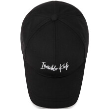INVISIBLEKIDS Korean Casual Fashion Canvas Baseball Cap Travel Outdoor Hat Golf Hat with Adjustable Buckle Closure One Size Black
