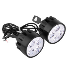Farol de LED potente e resistente à água para motocicleta, com suporte ajustável, economia de energia, sem cintilação, longa vida útil, à