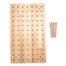 Panneau en bois écologique, organisateur modulaire à perforations pour un rangement pratique à la maison, surface lisse et texturée, bois naturel