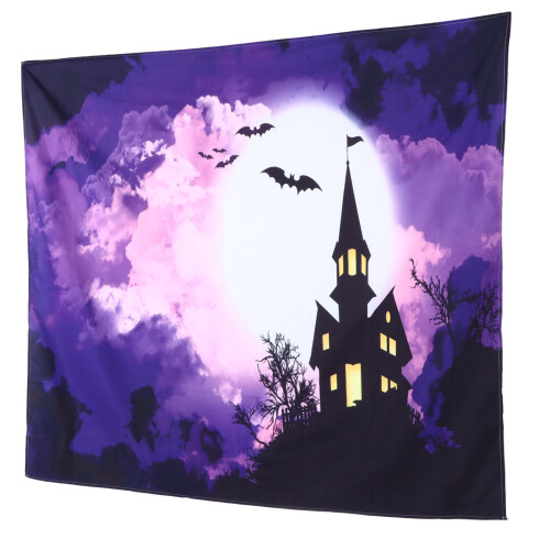 Φόντο για το Halloween με μια πινελιά κομψότητας, μωβ μαύρος τόνος για την τρομακτική 1