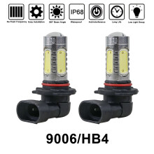 Lâmpadas de LED brancas de xenônio para faróis de neblina, substituição de DRL com saída de luz de 360 graus, tecnologia LED COB super
