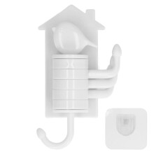Crochet mural adhésif pour porte-ustensiles de cuisine rotatif, étanche, pliable, auto-adhésif, pivotant, facile à installer, robuste et
