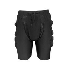 Hip Pad Protector Padded Shorts for Skiing, Roller Skating, and Snow Sports – Crash Protection for Hips, Coccyx, and Buttocks, Black