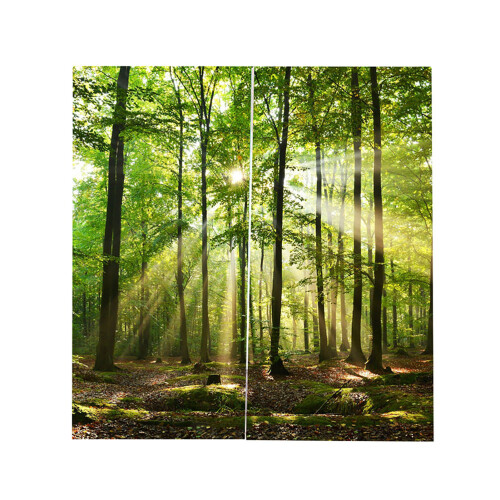 Κουρτίνες Forest με ροδέλες φιλτραρίσματος φωτός, κουρτίνες κορυφής με προηγμένη