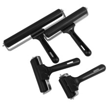 4piece printing rollers for printmaking ink applicator, durable and wearresistant, versatile for various techniques.