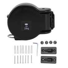 Étendoir à linge rétractable pour une installation bidirectionnelle, gain de place, installation facile, grande capacité de charge, fil à linge