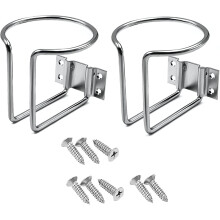 Porte-gobelet mural pour bateau, en acier inoxydable, universel, avec design en L et protection anticorrosion.