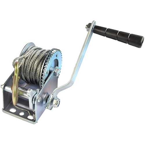 Manual hand winch, 800pound hardware, durable rope trailer winch for cars, DIY projects 1