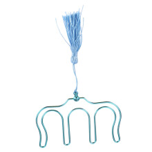 Pack of 1 Tassel Music Clip Foldable Piano Page Holder Paper Book Holder Clip Music Notes Metal Clips for Music Books Memo Clips Metal Blue