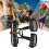 Men's Climbing Harness, Adjustable HeavyDuty Fall Protection Belt  Black 3
