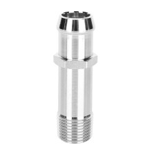Verwarmingsslangkoppelingen voor Chevrolet SBC BBC, hittebestendig, 1/2 inch NPT naar 3/4 inch slangtule, verchroomd staal, universele koppeling voor