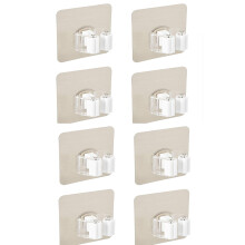 Support pour balai et serpillière facile à installer, fixation auto-adhésive pour surfaces lisses, pinces murales, crochets utilitaires