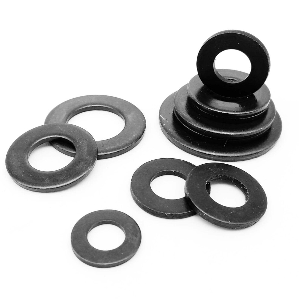 Flat Washer M1.6m24 Gb97 Din125 Black Grade 8.8 Steel Shim 9412369600165