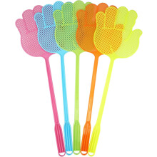 Colorful Heavy Duty Fly Swatter, Multi-Pack Of 5 Ergonomic Long Handle Pest Control Tools, Durable Scratch-Free Design, Assorted Bright Colors, Versat