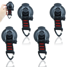 Solution de fixation par ventouse, crochet à ventouse étanche, réutilisable et polyvalent avec crochet pivotant pour vitres de camping-cars, SUV