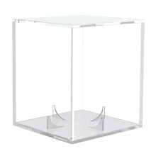 Transparent sports baseball cap holder with stand, acrylic, soccer basketball storage box, transparent basketball display case