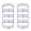 Cake mold, perforated round cake ring for baking dessert mousse molds, kitchen tools (8PCS 8CM Silver A) 1