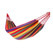 Hammock Outdoor Camping Canvas Single Double Thickened Hanging Chair (Red, L)