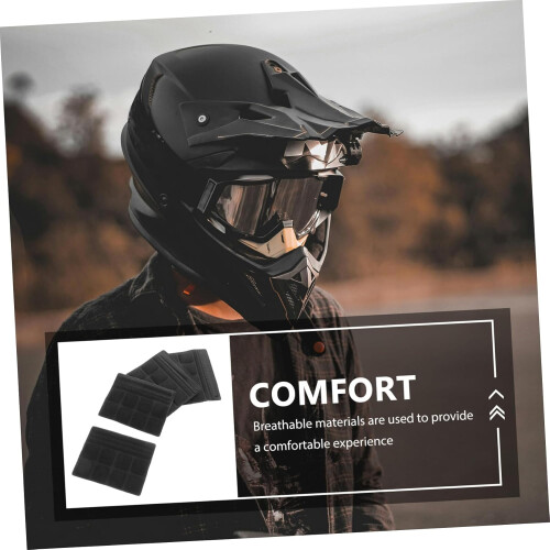 bicycle helmet padding chin pad helmet inner padding helmet lining sponge black 1