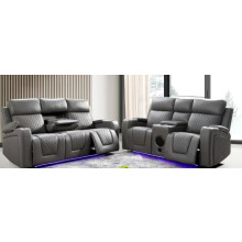 Florida 3 + 2 Grey Electric Recliner Sofa Set
