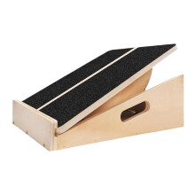 Slant board calf stretcher for fitness exercises