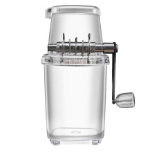 Manual Ice Crusher for Snow Cones or Slushies, Snow Cones and Shaved Ice Machine, Clear Ice Crusher Machine for Home (f8oz25g10g28)
