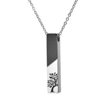 Pet Cremation Jewelry for Ashes Pet Urn Necklace Bar-Style1