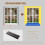 Window sill cover, Black matte marble veneer, Window ledge protector (60x20cm) 3