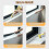 Window sill cover, Black matte marble veneer, Window ledge protector (60x20cm) 5