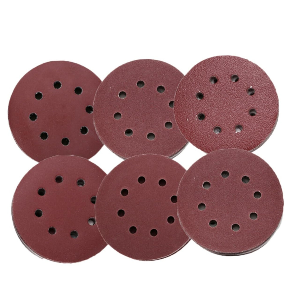 60Piece 5Inch Grid Sandpaper Discs With 8 Holes, Sanding Disc Pads With Grit, 5 Grit Levels (60/80/180/240/320), Allpurpose Sanding. 9365049570268