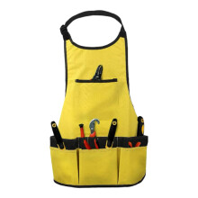 Functional garden apron for more efficiency and in your gardening activities yellow