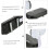 Bicycle Rear Seat Backrest Cushion Leather Black 4