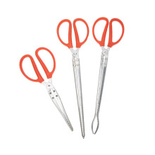 Pack of 3 Artifact for Catching the Sea, Pliers, Snap Hook, Iron Tongs, NonSlip, Red